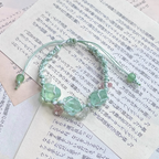 Green Fluorite Crystal Healing Bracelet