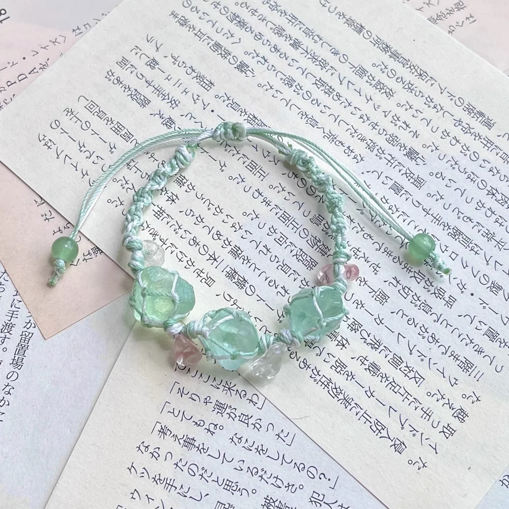 Green Fluorite Crystal Healing Bracelet