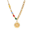 Cat's Eye Gemstone Necklace - Gold Plated