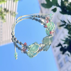 Green Fluorite Crystal Healing Bracelet
