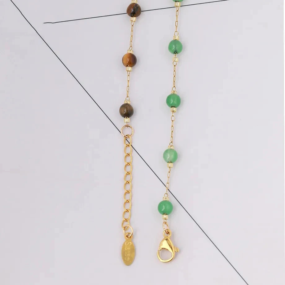 Natural Stone Beaded Bracelet