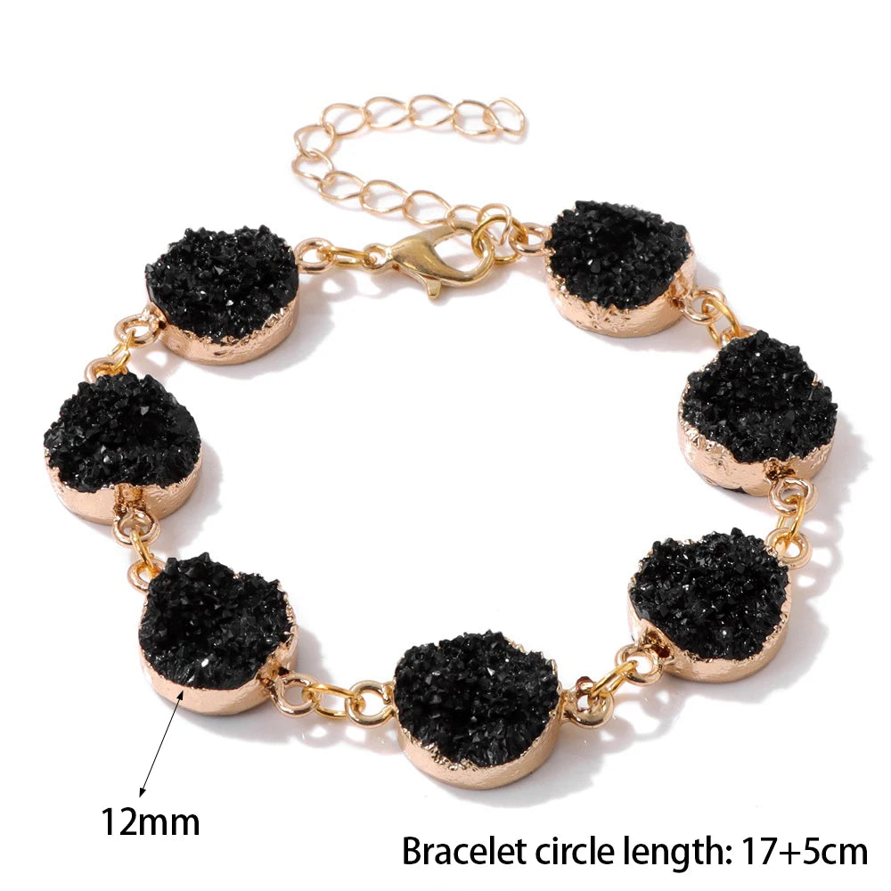 7 Chakra Crystal Cluster Bracelet