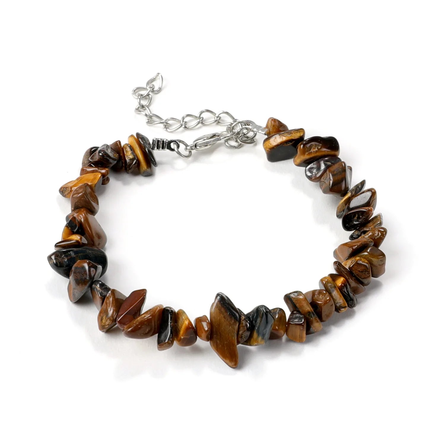 Natural Gemstone Chip Bracelet