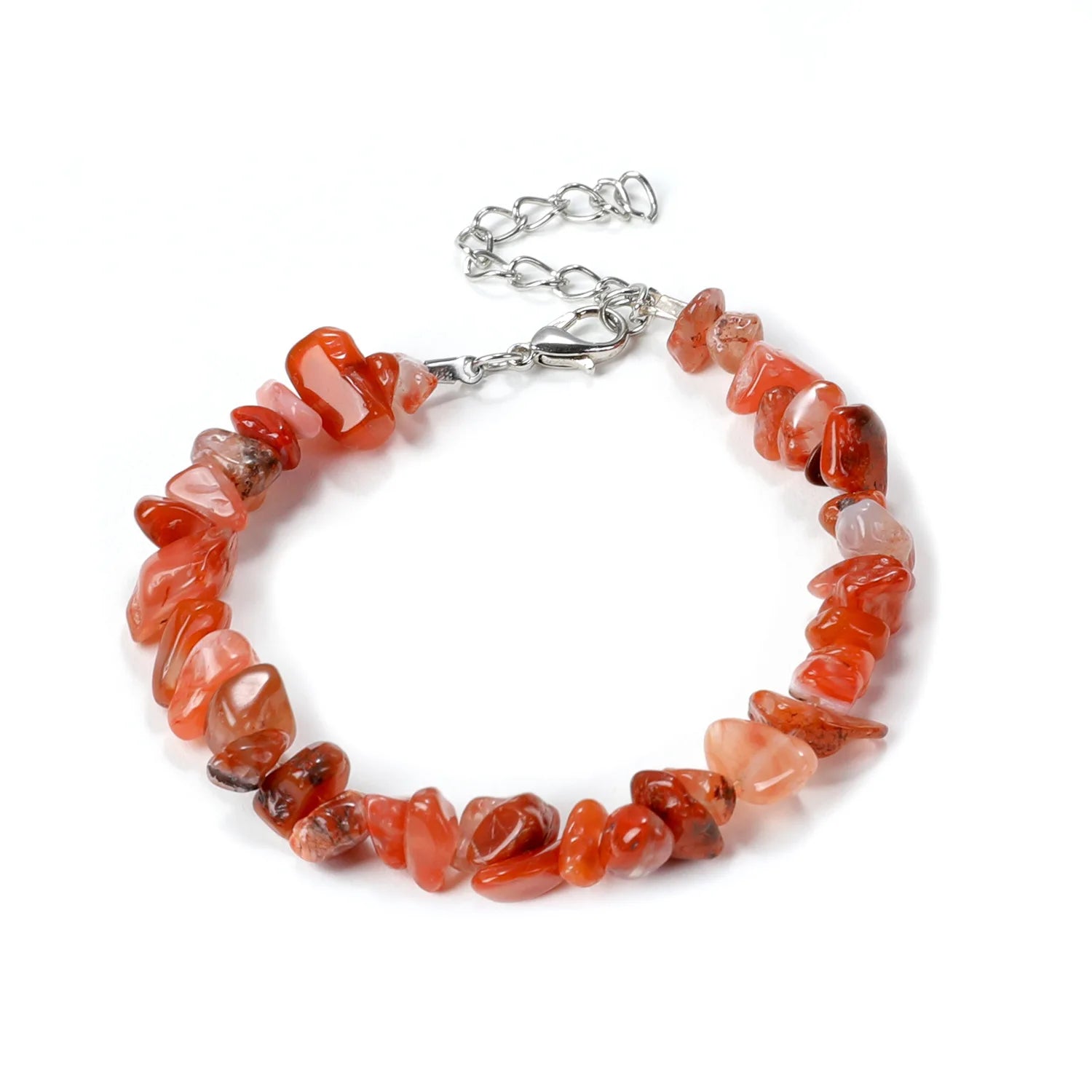Natural Gemstone Chip Bracelet
