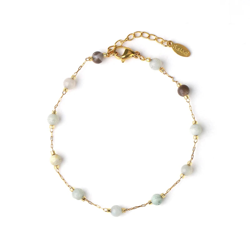 Natural Stone Beaded Bracelet