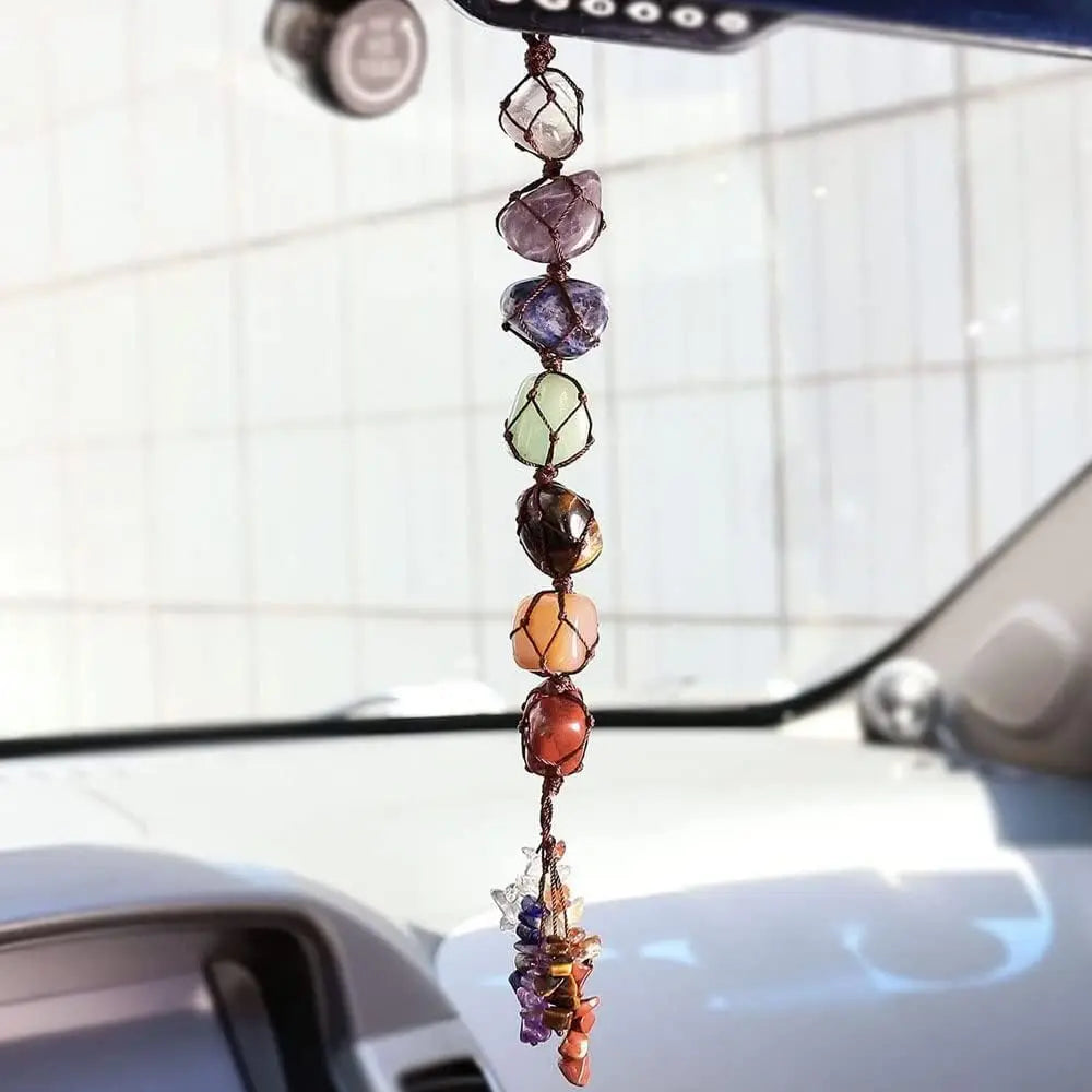 7 Chakras Crystal Car Charm
