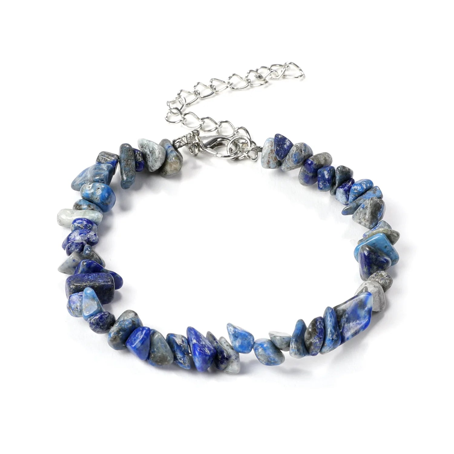 Natural Gemstone Chip Bracelet