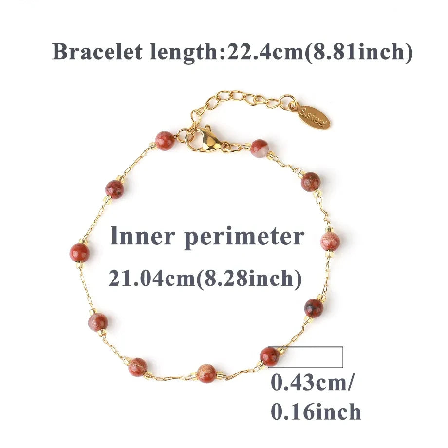 Natural Stone Beaded Bracelet