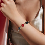 7 Chakra Crystal Cluster Bracelet