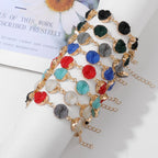 7 Chakra Crystal Cluster Bracelet
