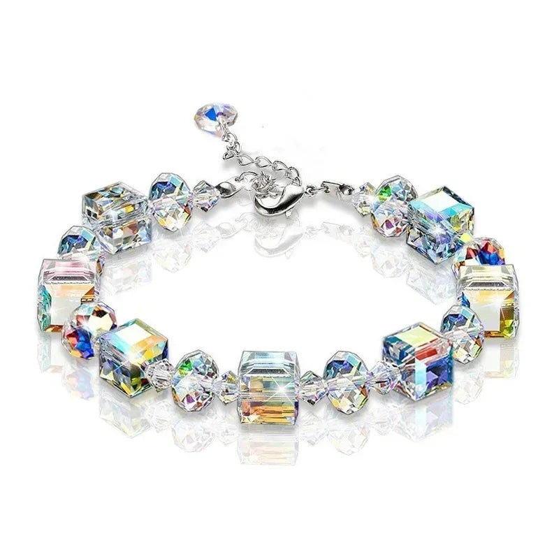 Cube Crystal Bracelet for Women