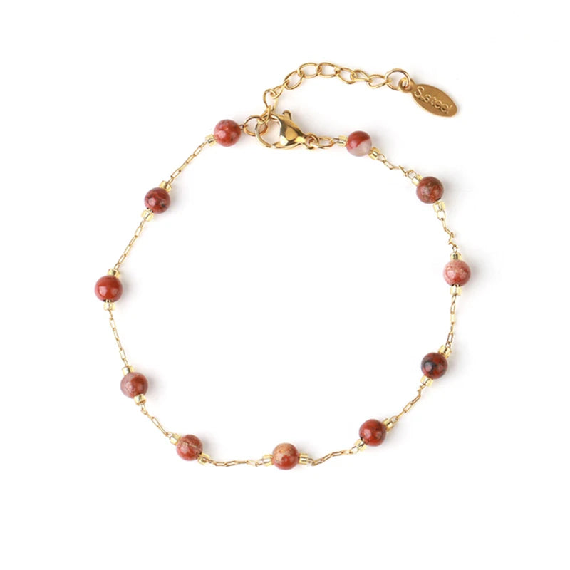 Natural Stone Beaded Bracelet