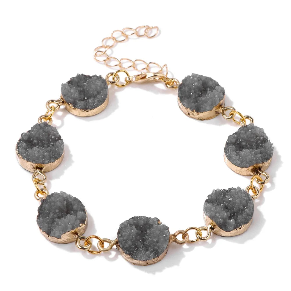 7 Chakra Crystal Cluster Bracelet